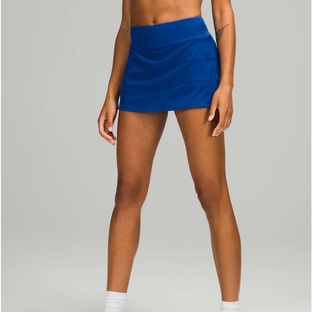 12 Tall. Navy Lululemon tennis skirt.